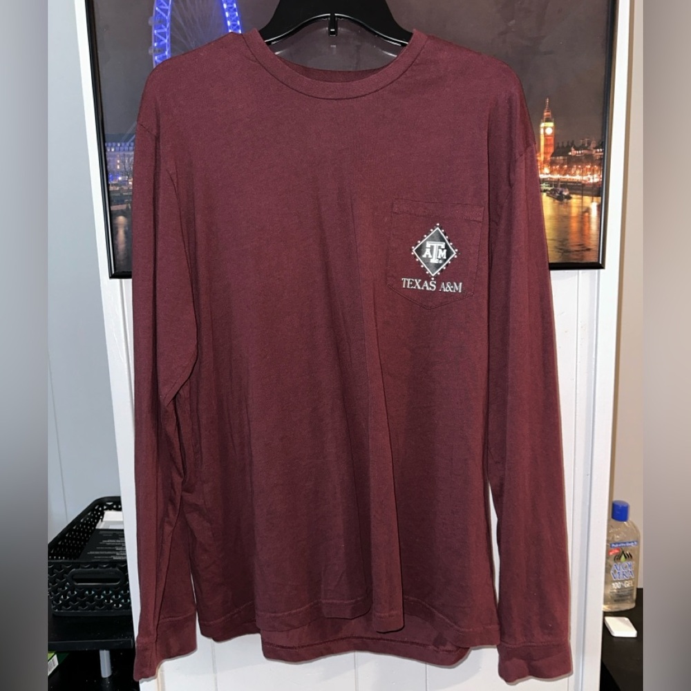 Champion Maroon Long Sleeve Tee